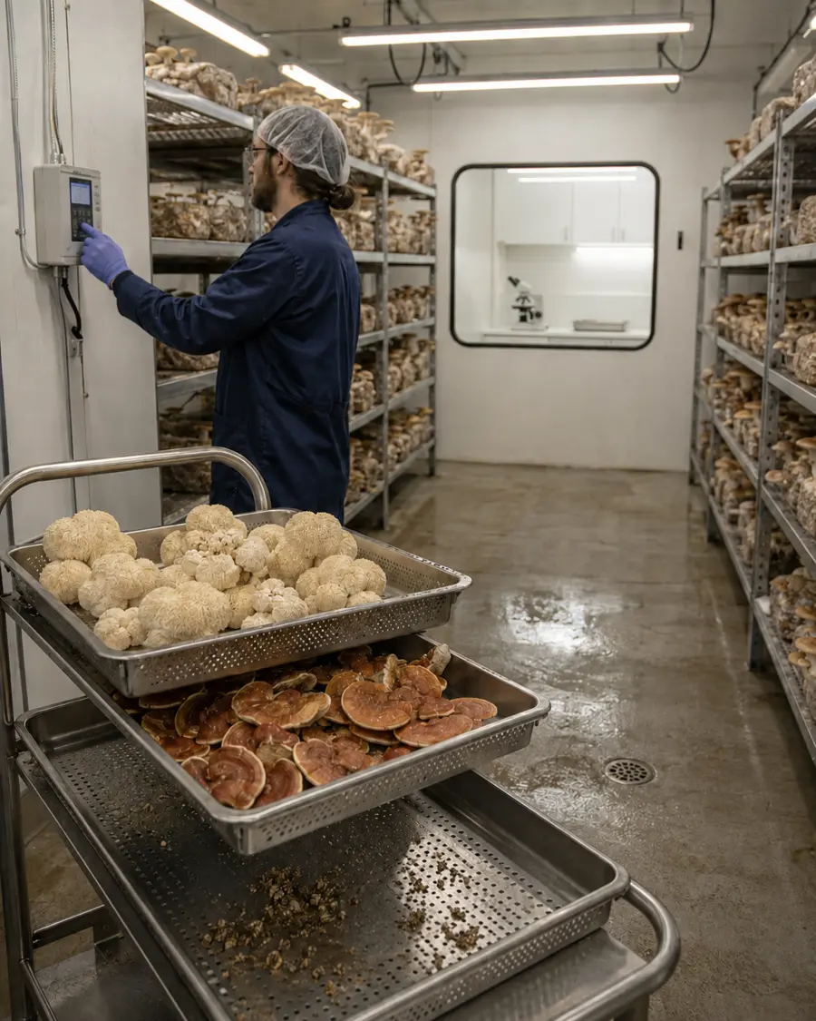 Canadian mushroom cultivation and natural-health production environment
